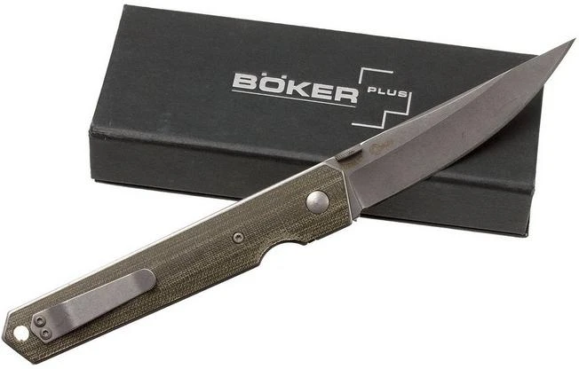 Böker Plus Kwaiken, Pocket Knife, Micarta Handle, Blade Length 9 Cm 11 Böker Plus Kwaiken, Pocket Knife, Micarta Handle, Blade Length 9 Cm - Image 9