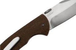 Böker Plus Pocket Bowie 01BO508, D2, Natural Micarta Pocket Knife, Chuck Gedraitis Design -Böker Store BO01BO508 05 boker