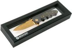 Böker Leopard-Damascus III Gold 110227DAM Limited Edition Pocket Knife -Böker Store BO110227DAM 08 boker