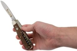 Böker Jagdmesser Quadro Jäger Gold 110646 Hunting Knife With Leather Sheath -Böker Store BO110646 08 boker