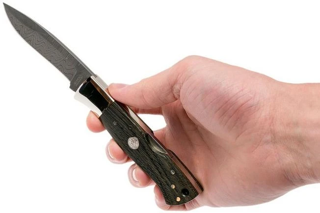 Böker Bog Oak Damascus 111100DAM Pocket Knife 10 Böker Bog Oak Damascus 111100DAM Pocket Knife - Image 8