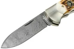 Böker Scout Spearpoint Stag Damascus 112201DAM Stag Horn, Pocket Knife -Böker Store BO112201DAM 03 boker 1