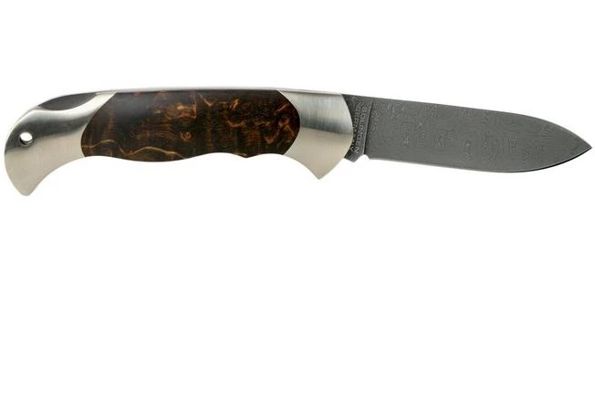 Böker Scout Spearpoint Curly Birch Damascus 112202DAM Birch Root Wood, Pocket Knife 4 Böker Scout Spearpoint Curly Birch Damascus 112202DAM Birch Root Wood, Pocket Knife - Image 2