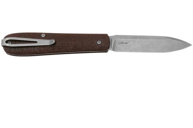 Böker Coffin 112946 Jute Micarta, Slipjoint Pocket Knife, Chuck Gedraitis Design 4 Böker Coffin 112946 Jute Micarta, Slipjoint Pocket Knife, Chuck Gedraitis Design - Image 2