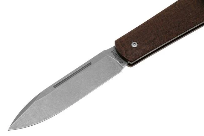 Böker Coffin 112946 Jute Micarta, Slipjoint Pocket Knife, Chuck Gedraitis Design 5 Böker Coffin 112946 Jute Micarta, Slipjoint Pocket Knife, Chuck Gedraitis Design - Image 3