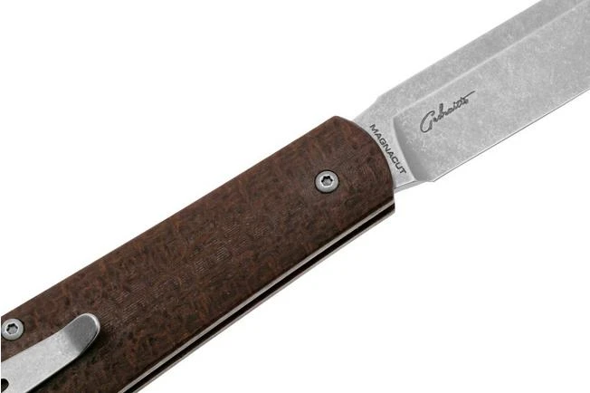 Böker Coffin 112946 Jute Micarta, Slipjoint Pocket Knife, Chuck Gedraitis Design 7 Böker Coffin 112946 Jute Micarta, Slipjoint Pocket Knife, Chuck Gedraitis Design - Image 5