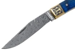 Böker Trapper Uno Annual 2021 Damascus 1132021DAM Limited Edition Pocket Knife -Böker Store BO1132021DAM 03 boker