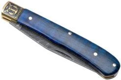 Böker Trapper Uno Annual 2021 Damascus 1132021DAM Limited Edition Pocket Knife -Böker Store BO1132021DAM 04 boker