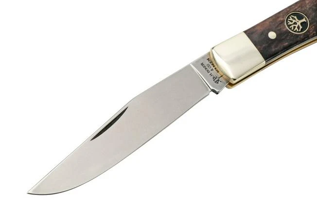 Böker Trapper Bone Buckskin 119949 Slipjoint Pocket Knife 5 Böker Trapper Bone Buckskin 119949 Slipjoint Pocket Knife - Image 3