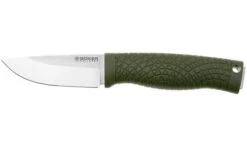 Böker Manufaktur Bronco Mini Saber 121501 Stonewashed 3V, Green TPE, Bushcraft Knife