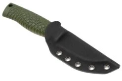 Böker Manufaktur Bronco Mini Saber 121501 Stonewashed 3V, Green TPE, Bushcraft Knife -Böker Store BO121501 06 boker