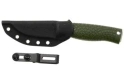 Böker Manufaktur Bronco Mini Saber 121501 Stonewashed 3V, Green TPE, Bushcraft Knife -Böker Store BO121501 07 boker