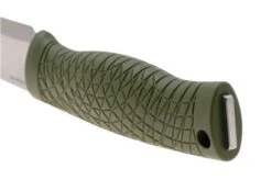 Böker Manufaktur Bronco Mini Scandi 121518 Stonewashed 3V, Green TPE, Bushcraft Knife -Böker Store BO121518 04 boker