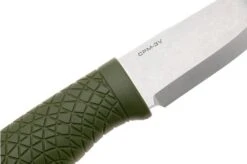 Böker Manufaktur Bronco Mini Scandi 121518 Stonewashed 3V, Green TPE, Bushcraft Knife -Böker Store BO121518 05 boker