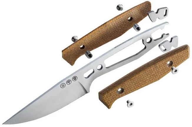 Böker Daily Knives AK1 Droppoint 122502, Bison Micarta Fixed Knife, Alex Kremer Design 10 Böker Daily Knives AK1 Droppoint 122502, Bison Micarta Fixed Knife, Alex Kremer Design - Image 8