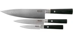 Böker Damast Black 3-piece Knife Set, 130420SET