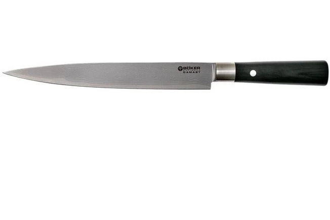 Böker Damast Black Carving Knife, 130425DAM 3 Böker Damast Black Carving Knife, 130425DAM