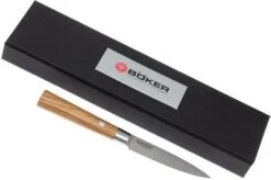 Böker Damast Olive 10 Cm Paring Knife, 130430DAM -Böker Store BO130430DAM 06 boker damast olive bo130430dam 06
