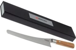 Böker Damast Olive 23.5 Cm Bread Knife, 130433DAM -Böker Store BO130433DAM 06 boker damast olive bo130433dam 06