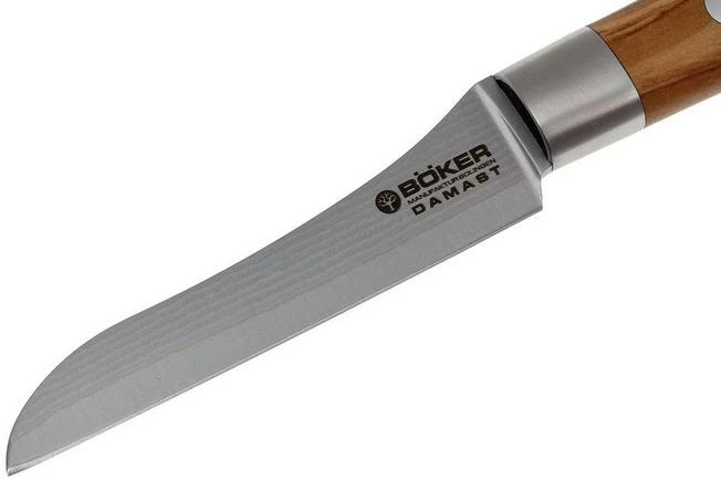 Böker Damast Olive 8.5 Cm Peeling Knife, 130438DAM 4 Böker Damast Olive 8.5 Cm Peeling Knife, 130438DAM - Image 2