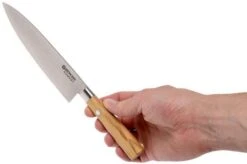 Böker Damast Olive 15.5 Cm Small Chef's Knife, 130439DAM -Böker Store BO130439DAM 06 boker bo130439dam 06 1