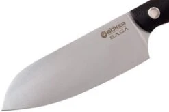 Böker 131266 Saga Santoku Knife 16 Cm, Blue Satin Finish -Böker Store BO131266 03 boker saga satin bo131266 03