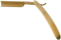 Böker Manufaktur Damascus Horn Straight Razor 140524DAM